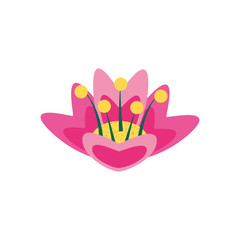 beautiful flower nature isolated icon