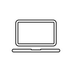 Computer line icon illustration. PC icon for web and mobile concept