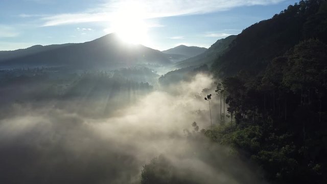 aerial view keraton castle at west java