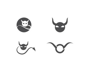 Devil logo ilustration vector