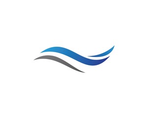 Naklejka premium Water wave Logo Template