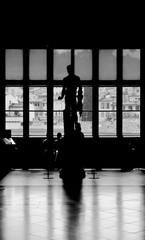 silhouette of a sculpture