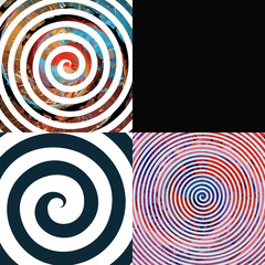 Abstract spiral graphic  layout BG