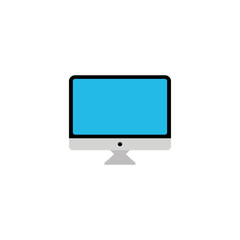 Computer monitor icon vector
