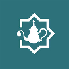 Creative design of teapot symbol
