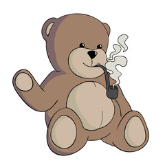 bear smoking draw