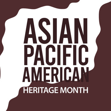 Asian american heritage month vector template