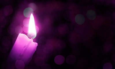 color flame candle