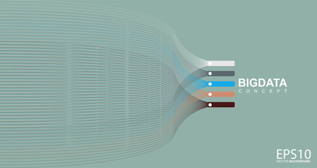 Colorful line pattern background. Big data concept.