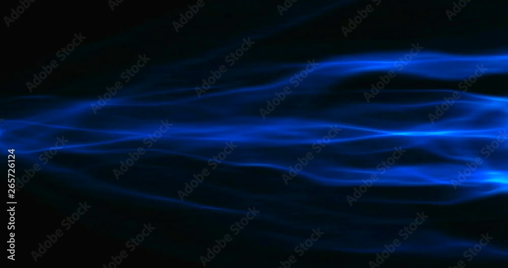 Canvas Prints abstract lines movement digital glitter sparkles blue particles with circle shape flowing on blue ba