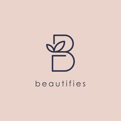 Beauty B Logo - Vector logo template