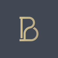Luxury BP Logo - Vector logo template
