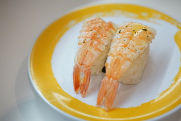 Ebi Nigiri with Butter Garlic Sauce