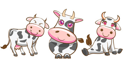 cow vector cartoon