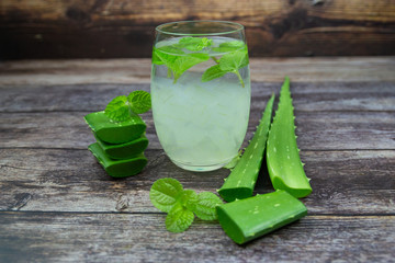 Aloe vera  the plant that yields aloe vera, products including beverages, skin lotion, cosmetics,...