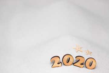 2020年　白い砂　背景素材