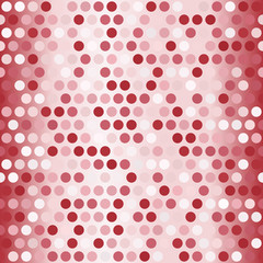 Glowing polka dot pattern. Seamless vector background