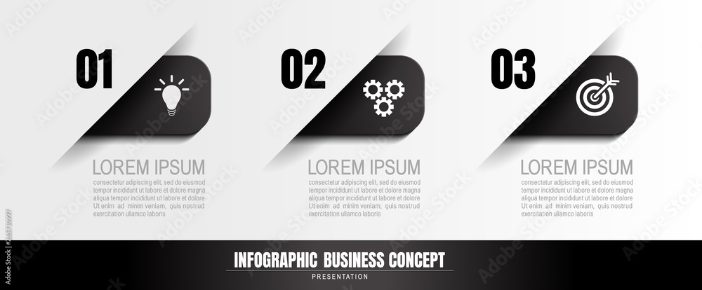Canvas Prints infographics business, process chart design template for presentation. abstract timeline elements, y