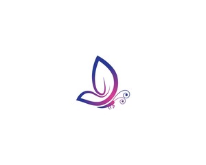 Butterfly logo template vector icon