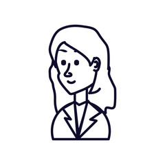 business woman elegant avatar character
