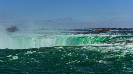 Close up at the Niagara Falls