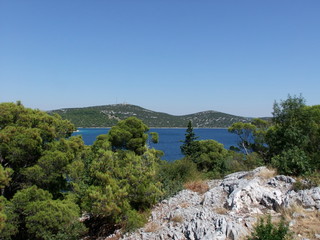 view of island in the sea
