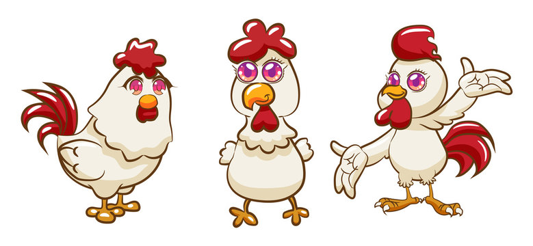 chicken vector clipart design