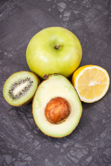 Fresh ripe fruits as healthy nutritious snack containing vitamins and minerals