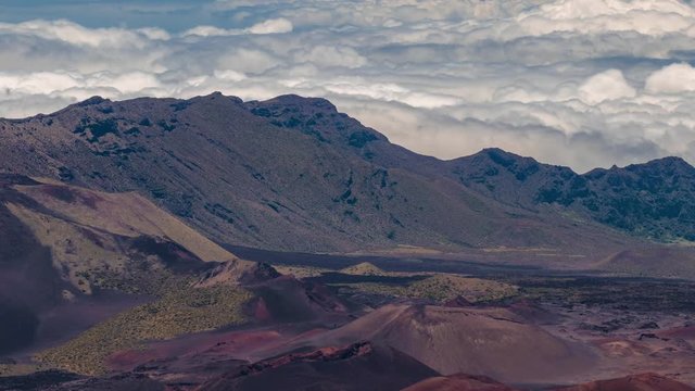 Haleakala Valley time lapse in Maui Hawaii. Gorgeous valley captured in a time lapse.