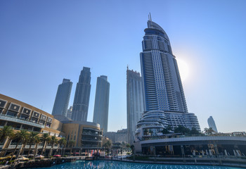 Obraz premium Burj Khalifa skyscraper with the Burj Park