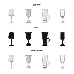 Isolated object of form and celebration icon. Set of form and volume vector icon for stock.