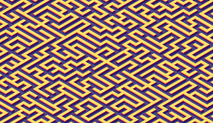 Maze pattern abstract background with vibrant labyrinth for poster or wallpaper