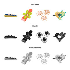 Vector design of beauty and fashion logo. Set of beauty and female vector icon for stock.