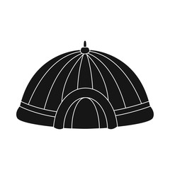 Vector illustration of circus and tent icon. Set of circus and park stock symbol for web.