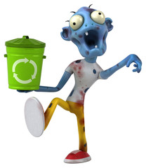 Fun zombie - 3D Illustration