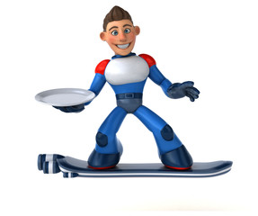 Super modern superhero - 3D Illustration