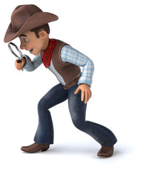 Fun Cowboy - 3D Illustration