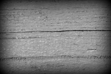 Painted wooden texture close up. Wooden background black and whie