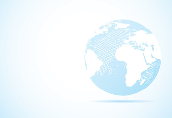 Global network connection. World map point and line composition concept of global business. Vector Illustration