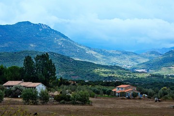 Fototapeta na wymiar Corsica-inland near Sartene