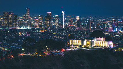 Los Angeles, CA Skyline at Night