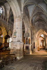 Fototapeta premium Intérieur de la basilique Notre Dame de Bon Secours à Guingamp.