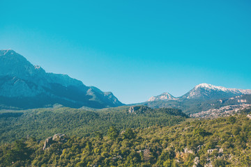 Valley in the mountains.