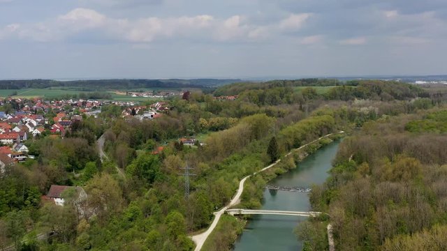 Iller von oben. Panorama