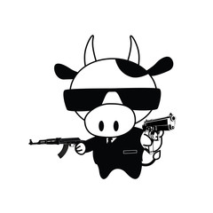Cute and adorable Cow Mascot
