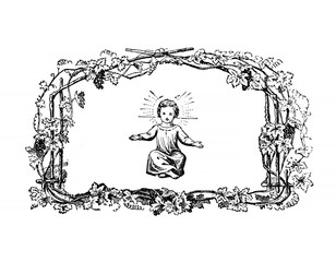 Christian illustration. Old image