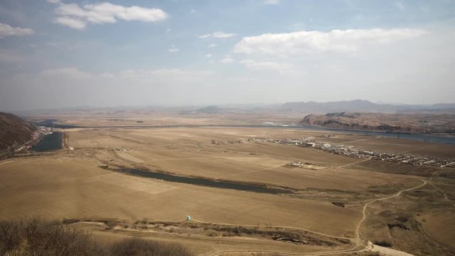 Rare view into North Korea (DPRK) from China