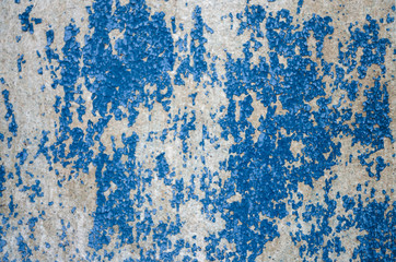 background of the old wooden wall with cracked, shabby, shabby blue paint.