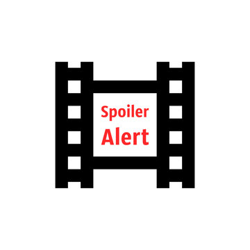 spoiler alert icon with film strip