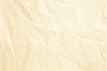 Crumpled old brown paper texture